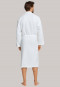 Waffle pique/terry cloth bathrobe white - selected! premium