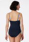 Maillot de bain bandeau bretelles variables bonnets souples avec soutien bleu nuit - Aqua Ocean Swim