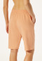 Bermuda Tencel sustainable sweatwear pockets drawstring peach - Lounge Refibra