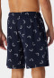 Bermudashorts Feininterlock Organic Cotton Fische dunkelblau - Mix+Relax