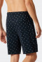 Bermuda shorts fine interlock palms dark blue - Mix & Relax