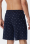 Bermuda in cotone biologico con fantasia in blu scuro - Mix+Relax