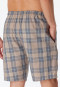 Bermudashorts Webware Organic Cotton Karos braungrau - Mix+Relax