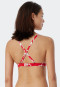 Bikini Triangel-Top herausnehmbare Cups variable Träger Korallen rot  - Mix & Match Coral Life