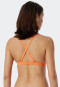 Bikini triangle top removable cups variable straps stripes orange - Mix & Match Reflections