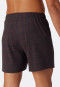 Boxershort fijne interlock met patroon antraciet/rood - Fine Interlock