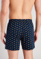 Boxer shorts jersey 2-pack dachshund patterned dark blue/medium brown - Fun Prints