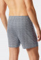 Boxershort jersey 2-pack effen patroon donkerblauw/grijs  Fun Prints