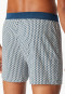 Boxershorts Organic Cotton gemustert silber - Comfort Fit