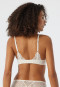 Soutien-gorge rembourré dentelle lurex blanc cassé - Glam Lace