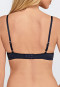 Soutien-gorge à armatures avec coques, bleu nuit à pois - Pure Jacquard