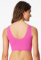 Bustier microvezel uitneembare pads fuchsia - Invisible Soft