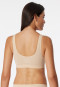 Seamless bustier, sand-coloured - Seamless light