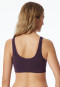 Bustier seamless herausnehmbare Pads pflaume - Classic Seamless