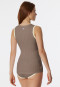 Chemisette taupe - Revival Agathe