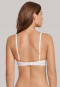 Rose-colored triangle bra padded without underwire - Long Life Softness
