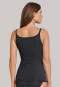 Spaghetti top double rib anthracite Personal Fit rib