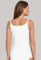 Double rib spaghetti top white - Personal Fit Rib