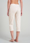 Pantaloni a 3/4 in interlock con stampa floreale color vaniglia - Mix+Relax