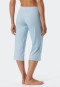 Pantalon 3/4 interlock coton bio effet côtelé air - Mix+Relax