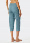 Pants 3/4-length modal piping cuffs blue-gray - Mix & Relax