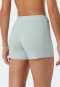 Hose kurz Interlock Organic Cotton Rib-Optik mint - Mix+Relax