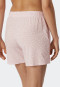 Broek kort modal stippen powder pink - Mix+Relax