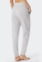 Pantalon longs bords-côtes gris chiné - Mix+Relax