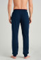 Pantalon long poignets rayures bleu nuit - Mix + Relax