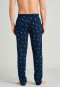 Pantalone lungo in fine interlock con anatra di colore blu notte - Mix + Relax