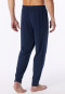 Langere broek met fijne fijnrib-manchetten, warm, deep sea blue - Mix+ Relax