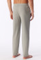 Pantaloni lunghi a costine sottili, jacquard, color taupe brillante - Mix+Relax