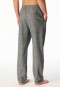 Hose lang Flanell dunkelgrau-meliert - Mix+Relax