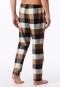 Langere broek van flanel met ruitjesmotief in de kleur toffee - Mix+ Relax