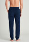 Pantalone in spugna con polsini di colore blu notte - Mix+Relax