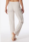 Pantaloni lunghi in Interlock di cotone biologico in tonalità sabbia - Mix+Relax