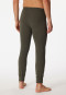 Pantaloni lunghi in cotone biologico di colore verde screziato - Essentials