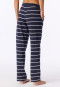 Pantalon long à rayures bleu foncé - Mix+Relax