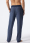 Hose lang Tencel dunkelblau-gemustert - Mix+Relax