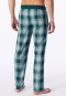 Long pants, woven fabric, ice-blue chequered pattern - Mix+ Relax