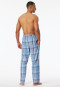 Hose lang Webware pacific blue kariert - Mix+Relax