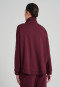 Jacket long-sleeved Tencel stand-up collar zipper cuffs burgundy - Mix & Relax