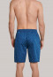 Long boxers woven fabric blue-gray patterned - Mix & Relax