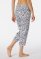 Loungehose 3/4-lang Blumenprint multicolor - Mix+Relax