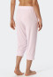 Loungehose 3/4-lang Modal Bündchen Punkte powder pink - Mix+Relax