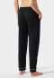 Lounge pants long/extra-long modal piping black - Mix & Relax