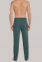 Loungehose lang Feininterlock dunkelgrün gemustert - Mix+Relax