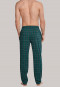 Long lounge pants fine interlock green checkered - Mix & Relax