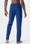 Loungehose lang Feininterlock Organic Cotton gemustert aqua - Mix+Relax