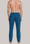 Loungehose lang Flanell Streifen nachtblau - Mix+Relax